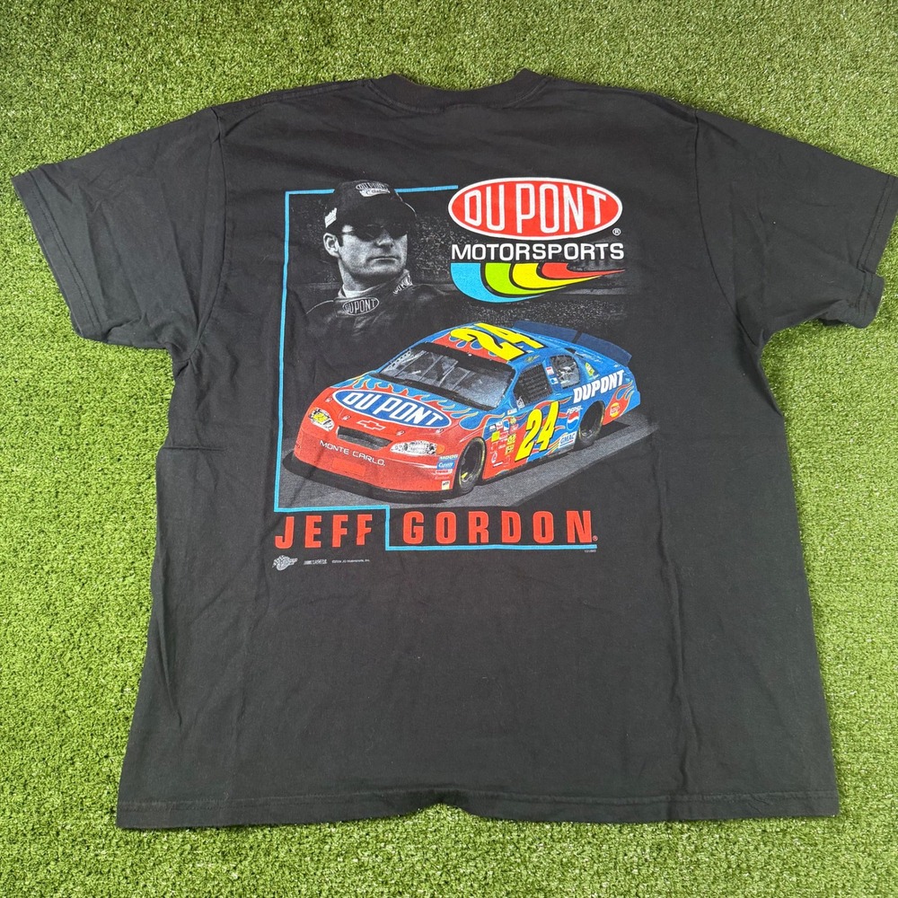Vintage 2004 Jeff Gordon NASCAR T Shirt DuPont Motorsports Winner Circle Mens L